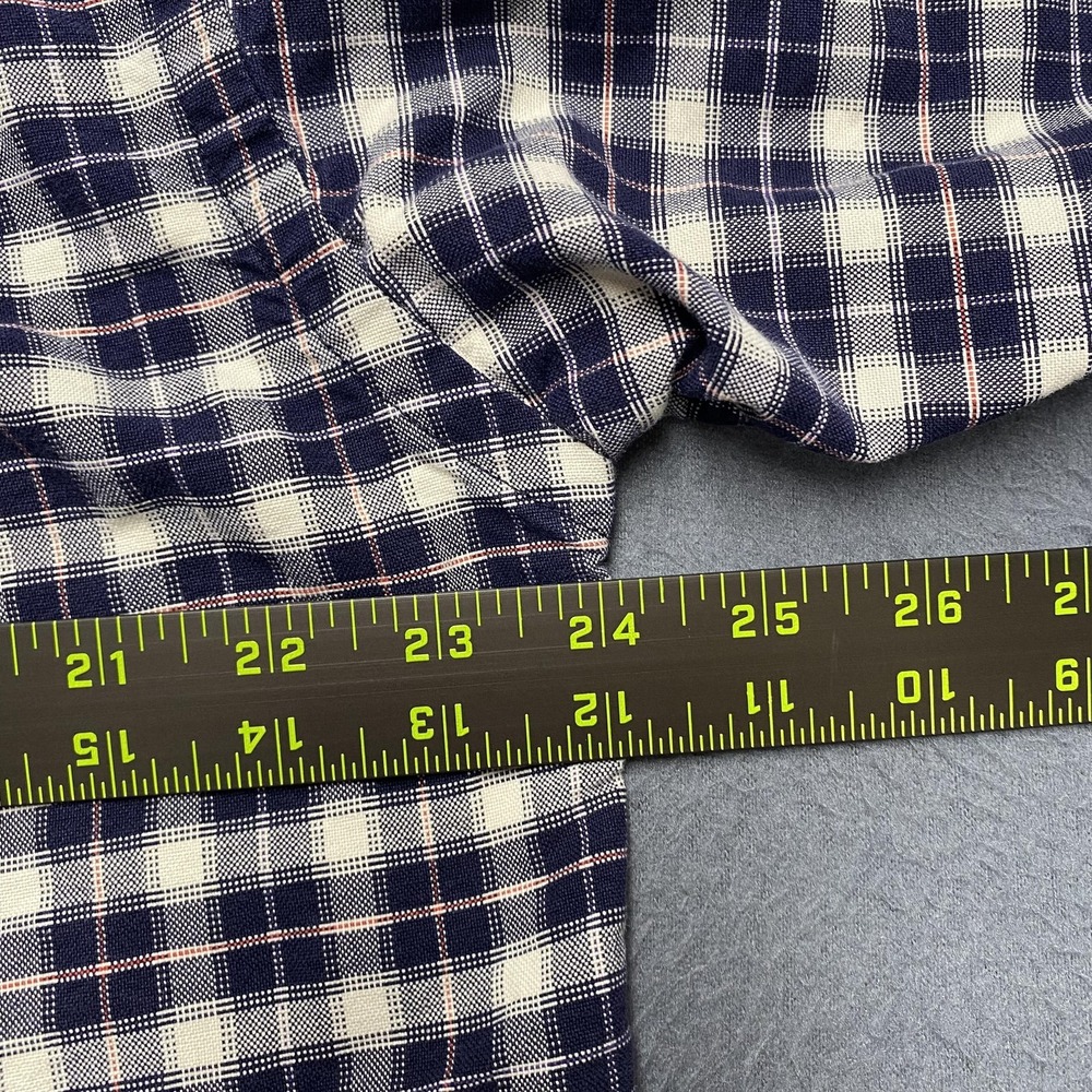 Orvis Shirt Mens Large Blue White‎ Plaid Button Down Long Sleeve Casual - Picture 5 of 7